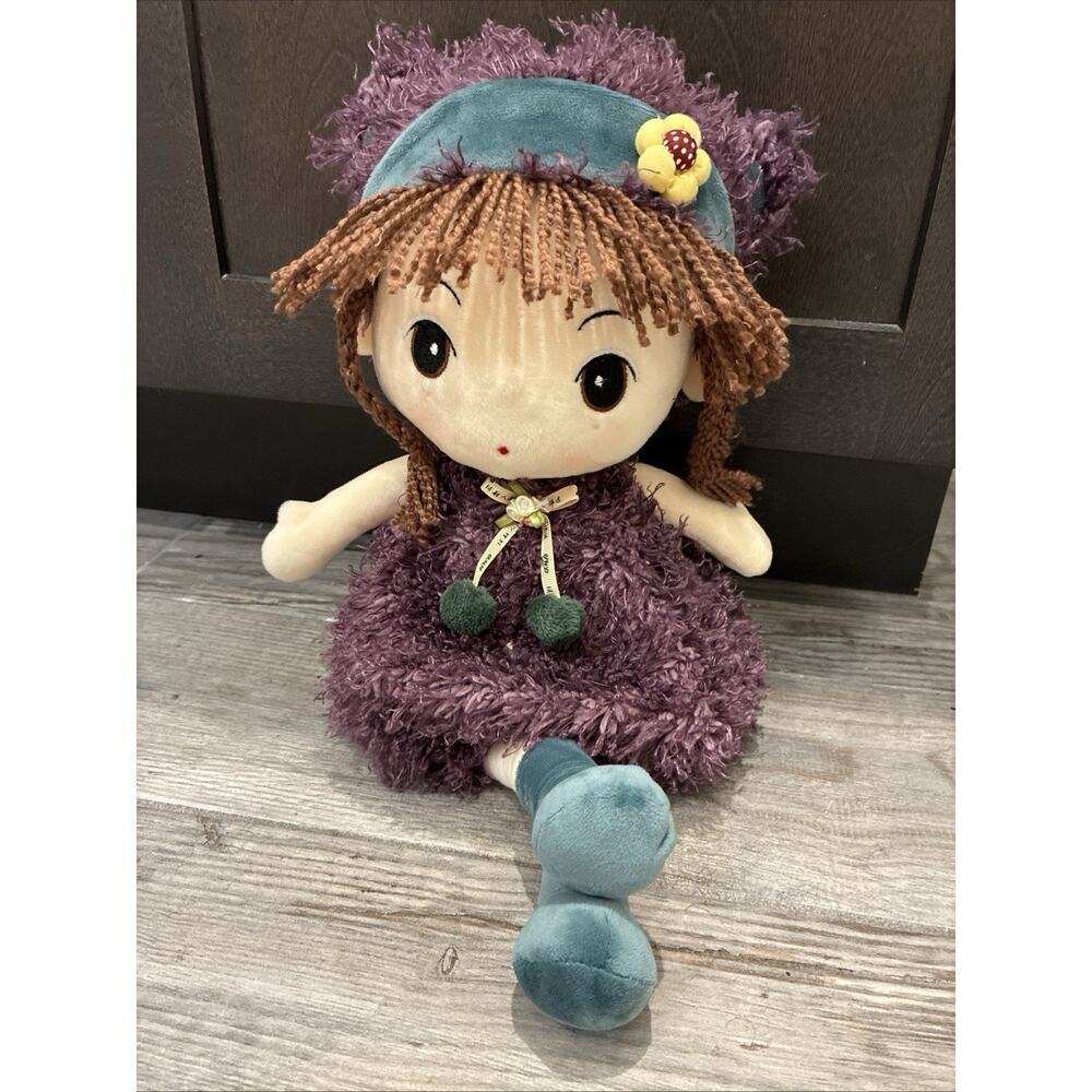 Kawaii 17” Plush Girl Doll HWD Japanese Anime Style Stuffed Toy Cute Gift Dress